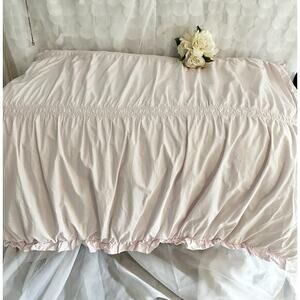 Simply Shabby Chic Full /Twin Comforter Ruffled Edges Pink 73 X 90” *Cleaned*